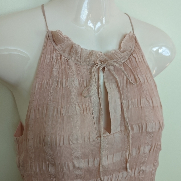 ANTHROPOLOGIE HD in Paris silk Shadow pane halter neck top 2 xs small - Picture 7 of 16